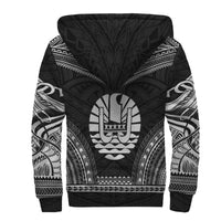 Tahiti Sherpa Hoodie - Polynesian Chief Black Version - Polynesian Pride
