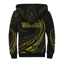 Hawaii Sherpa Hoodie - Frida Style - Yellow - Polynesian Pride