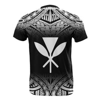 Hawaii All Over T Shirt Hawaii Kanaka Maoli Polynesian Tattoo Style Style Fog Style Black - Polynesian Pride