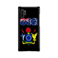 Cook Islands Phone Case - Coat of Arm Code Samsung Galaxy Note 10 Plus One Size Black - Polynesian Pride