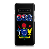Cook Islands Phone Case - Coat of Arm Code Samsung Galaxy S10 Plus One Size Black - Polynesian Pride