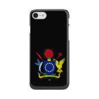 Cook Islands Phone Case - Coat of Arm Map iPhone 7 One Size Black - Polynesian Pride