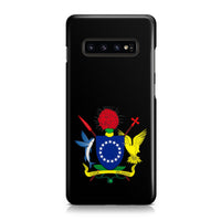 Cook Islands Phone Case - Coat of Arm Map Samsung Galaxy S10 Plus One Size Black - Polynesian Pride