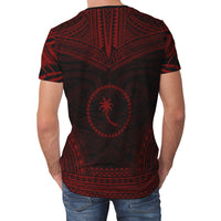 Chuuk T Shirt Chuuk Polynesian Chief Red Version - Polynesian Pride