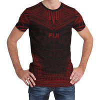 Fiji T Shirt Fijian Polynesian Chief Red Version Unisex Red - Polynesian Pride