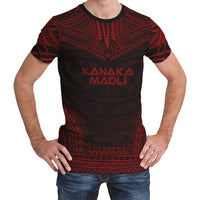 Polynesian Unisex T Shirt Kanaka Maoli Polynesian Chief Red Version Unisex Red - Polynesian Pride