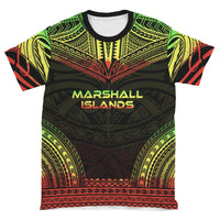 Marshall Islands Unisex T Shirt Marshall Islands Polynesian Chief Reggae Version - Polynesian Pride