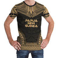 Papua New Guinea Unisex T Shirt Papua New Guinea Polynesian Chief Gold Version Unisex Gold - Polynesian Pride