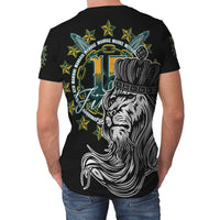 Cook Islands T Shirt Lion with Crown (Womens/Mens) - Polynesian Pride