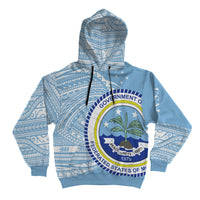 Federated States of Micronesia Hoodie Micronesia Patterns With Coat of Arms - Polynesian Pride