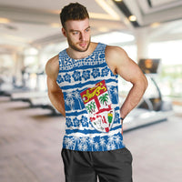 Fiji Polynesian Men Tank Top Fijian Tapa Pattern LT13 - Polynesian Pride