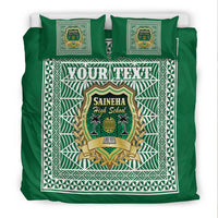 (Custom Personalised) Saineha High School Bedding Set Tonga Pattern LT4 - Polynesian Pride