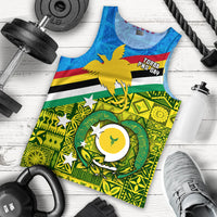 Torba PNG Day Men Tank Top Vanuatu and Papua New Guinea - Combine Flag Design LT4 - Polynesian Pride