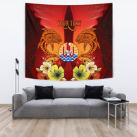 Tahiti Custom Personalised Tapestries - Tribal Tuna Fish - Polynesian Pride