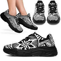 Polynesian Hawaiian Style Tribal Tattoo White Chunky Sneakers - Polynesian Pride