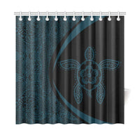 Hawaii Turtle Polynesian Shower Curtain-Circle Style - Polynesian Pride