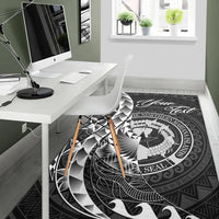 Northern Mariana Islands Area Rug - Custom Personalised Polynesian Pattern Style - Polynesian Pride