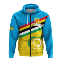 Custom Vanuatu Torba Province Zip up Hoodie Flag Style LT12 - Polynesian Pride