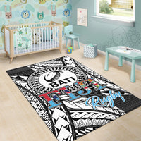 Fiji Rugby Bati Tapa Pattern Area Rug - LT2 - Polynesian Pride