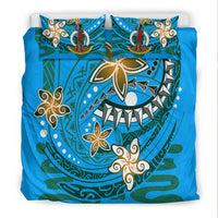 Vanuatu Bedding Set - Spring Style Blue Color - Polynesian Pride