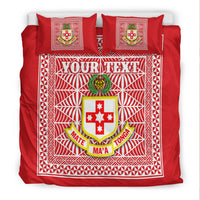 (Custom Personalised) Kolisi Tonga Bedding Set Tonga College Atele LT4 - Polynesian Pride