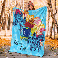 Cook Islands Custom Personalised Premium Blanket - Tropical Style - Polynesian Pride