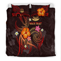 Vanuatu Polynesian Personalised Bedding Set - Legend of Vanuatu (Red) - Polynesian Pride