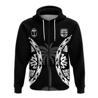 Custom Fiji Rugby Sevens Fijian Tapa Pattern Hoodie LT12 - Polynesian Pride