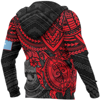 Federated States of Micronesia Hoodie (Zip up) Red Turtle - Polynesian Pride