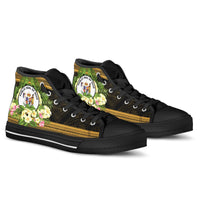 Niue High Top Shoes - Polynesian Gold Patterns Collection - Polynesian Pride