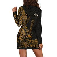 (Custom Personalised) Hawaii Polynesian Hoodie Dress Ukulele Gold LT13 - Polynesian Pride