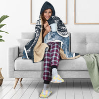 Fiji Polynesian Hooded Blanket - Ocean Style - Polynesian Pride