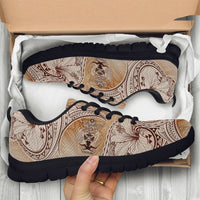 Solomon Islands Sneakers - Hibiscus Flowers Vintage Style - Polynesian Pride