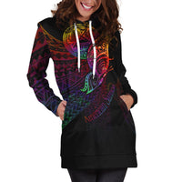 American Samoa Hoodie Dress - Butterfly Polynesian Style - Polynesian Pride