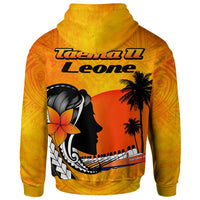 American Samoa Zip up Hoodie Taema II Leone - Polynesian Pride