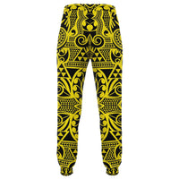 Polynesian Kakau Turtle Yellow Joggers - Polynesian Pride