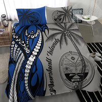 Marshall Islands Bedding Set - Classical Coconut Tree Gray - Polynesian Pride