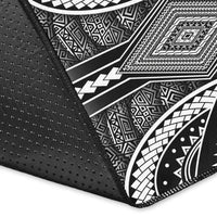 Polynesian FSM Area Rug - Poly Pattern With COA Federated States of Micronesia - Polynesian Pride