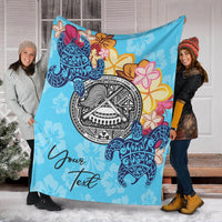 American Samoa Custom Personalised Premium Blanket - Tropical Style - Polynesian Pride