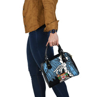 Fiji Polynesian Shoulder Handbag - Tribal Wave Tattoo Flag Style - Polynesian Pride