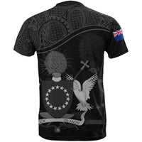 Cook islands Black Coat of Arms T Shirt - Polynesian Pride