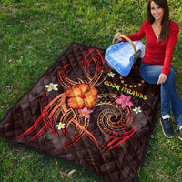 Cook Islands Polynesian Premium Quilt - Legend of Cook Islands (Red) - Polynesian Pride