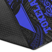 Tokelau Polynesian Area Rug - Blue Tribal Wave - Polynesian Pride