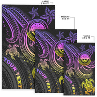 Federated States of Micronesia Custom Personalised Area Rug - Pink Turtle - Polynesian Pride