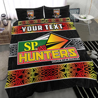 (Custom Personalised) The Hunters PNG Bedding Set Papua New Guinea Hunters Rugby LT13 - Polynesian Pride
