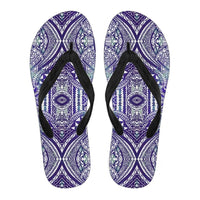 Polynesian Flip Flops Violet Men's Flip Flops Black - Polynesian Pride