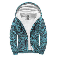 Blue Polynesian Sherpa Hoodie Blue - Polynesian Pride