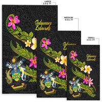 Solomon Islands Polynesian Area Rug - Plumeria Tribal - Polynesian Pride