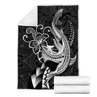 Polynesian Shark Tattoo Hawaii Tribal Blanket - LT12 - Polynesian Pride