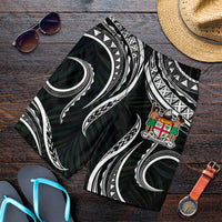 Fiji Coat of Arms Men Short Polynesian mix Coconut Pattern LT13 - Polynesian Pride